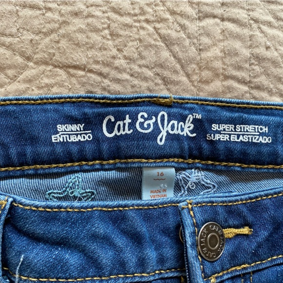 Girls Cat and Jack Embellished Skinny Jeans - Picture 2 of 3